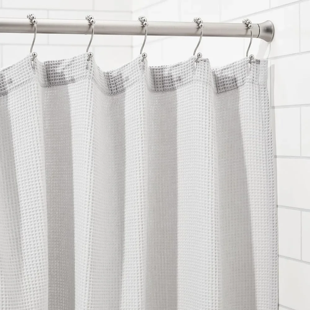 Amazon Basics Curtain Rod 24–36in Nickel Spring Tension‎ Classic Finials